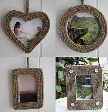 4 шт./лот дома фоторамки отделка стен в форме сердца круг формы рамы для картин