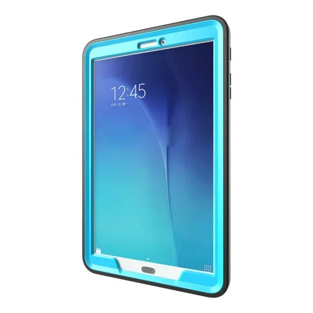 3 в 1 роскошный умный чехол из кожи+ ТПУ+ поликарбоната для samsung Galaxy Tab E 9," SM-T560 T561 противоударный сверхпрочный силиконовый чехол