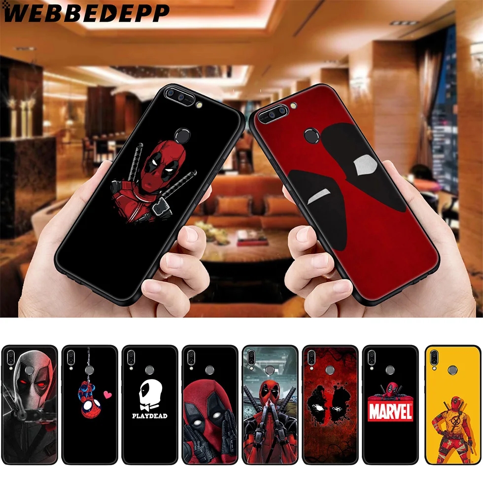 Deadpool Dead Pool Cool Soft Case for Huawei P8 P9 P10 P20 P30 Lite Pro P Smart Z Plus 2019 Y6 Prime 2018 2017 Mini |