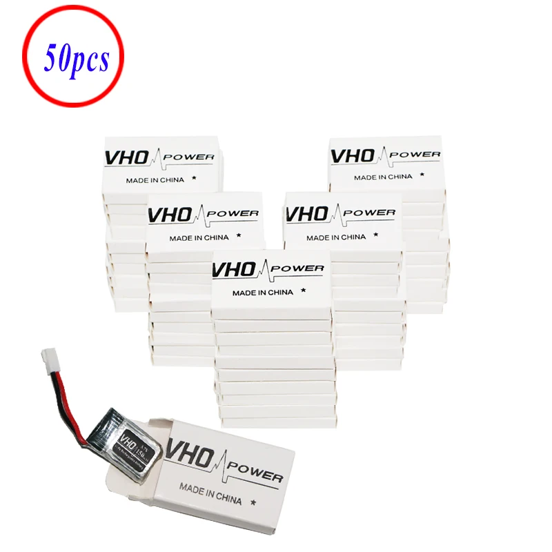 Фото VHO 50 шт. 3 7 в 150 мАч Li Po батарея для квадрокоптера jjrc H20 RC Вертолет Syma x2 Nihui u207 H2 VHO 50 шт. 3 7 в 150 мАч Li Po батарея для квадрокоптера jjrc H20 RC Вертолет Syma x2 Nihui u207 H2