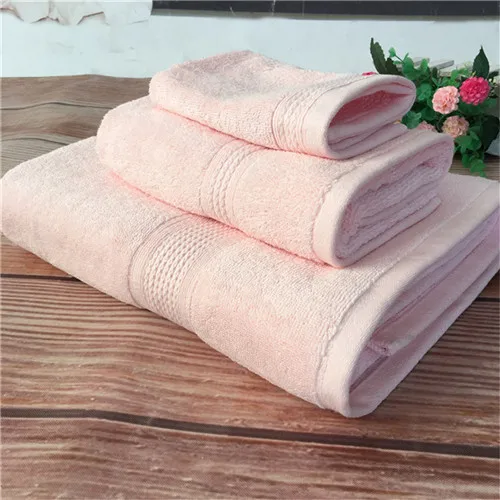 Light Pink Набор из 3 сплошных Цвет хлопок полотенце для взрослых Синьцзян домашнего использования Американский Стиль хлопчатобумажные полотенца для лица Полотенца s и квадратные полотенца - Цвет: Light Pink