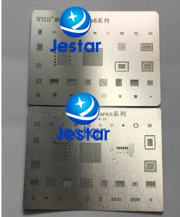 2 шт./лот BGA reball Шаблон трафарет для iphone 6 6plus ic чипы|bga reballing|stencils for reballingstencil bga reballing |
