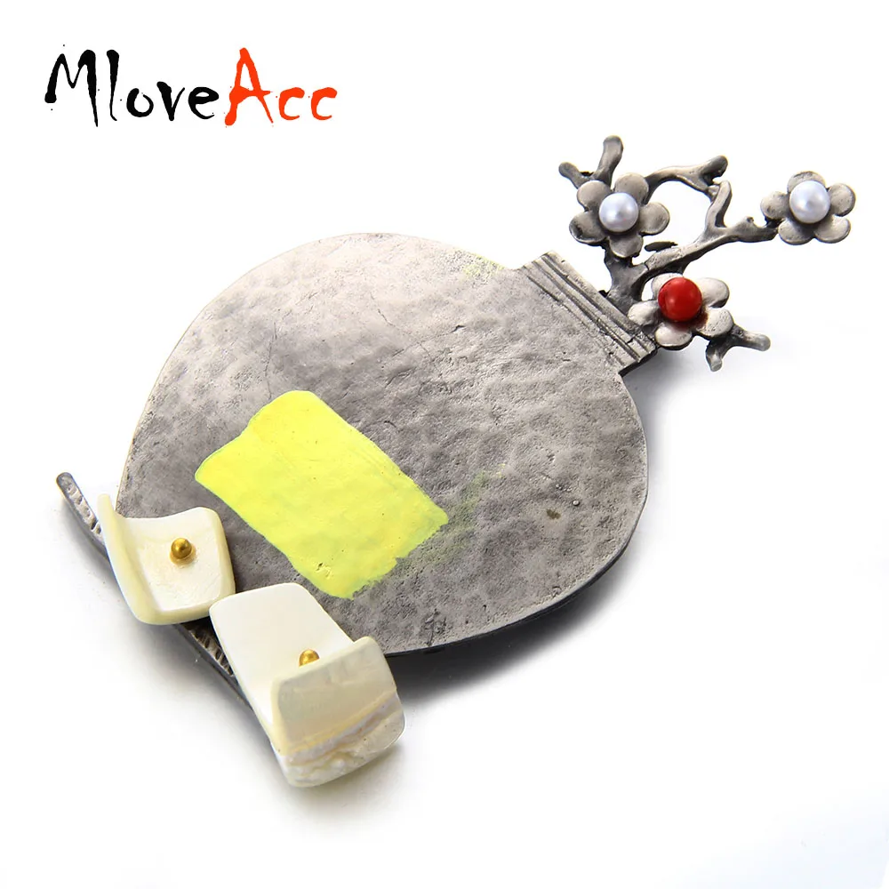 Винтажная брошь MloveAcc с античной отделкой горячая Распродажа металлические