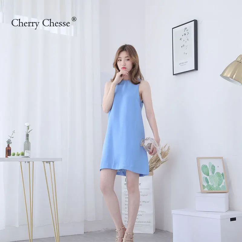 Cherry Chesse летнее платье 2018 Для женщин Повседневное пляжные короткое пикантные