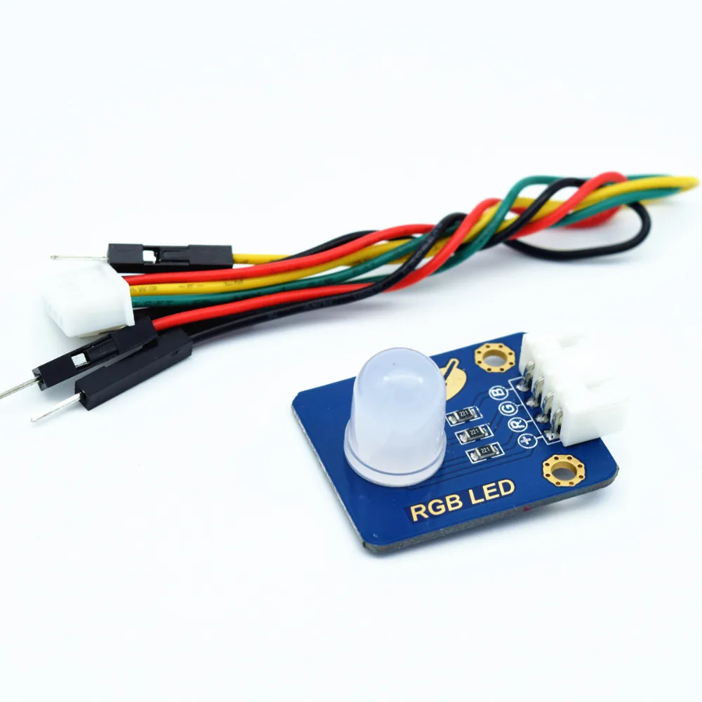 Adeept Новинка 10 мм RGB светодиодный модуль светоизлучающий диод для Arduino Raspberry Pi ARM AVR