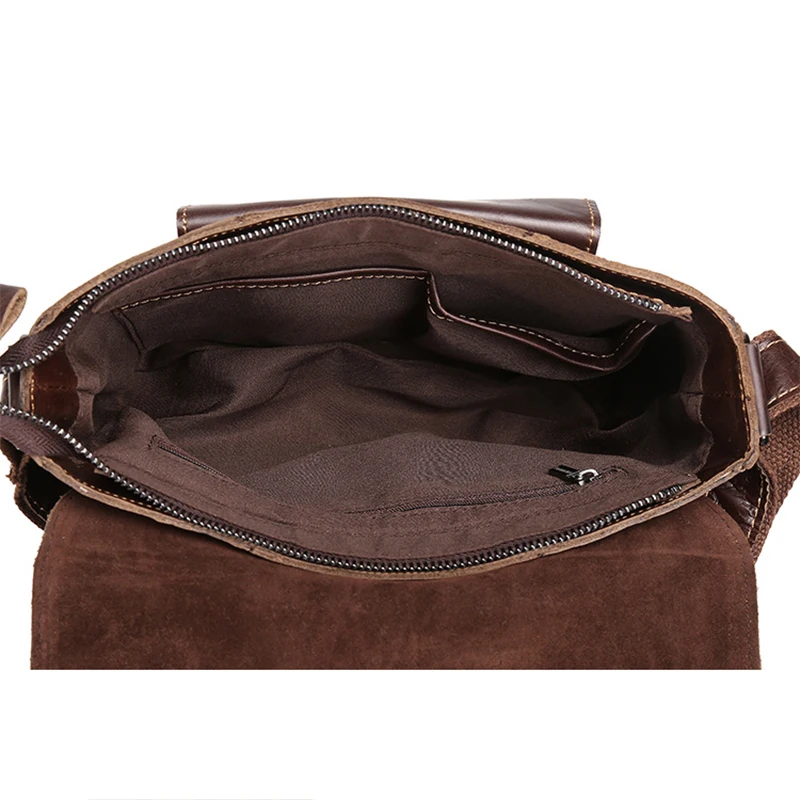 Мужская винтажная деловая сумка через плечо Повседневная мессенджер из
