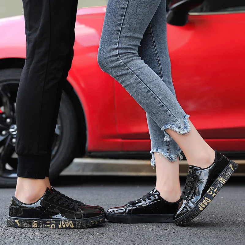 Size 36-47 Couple men Tennis Shoes Hot 2019 New Arrival Summer Comfort Sneaker Stable Non-slip Gold Black Silver Gym Sport Shoes