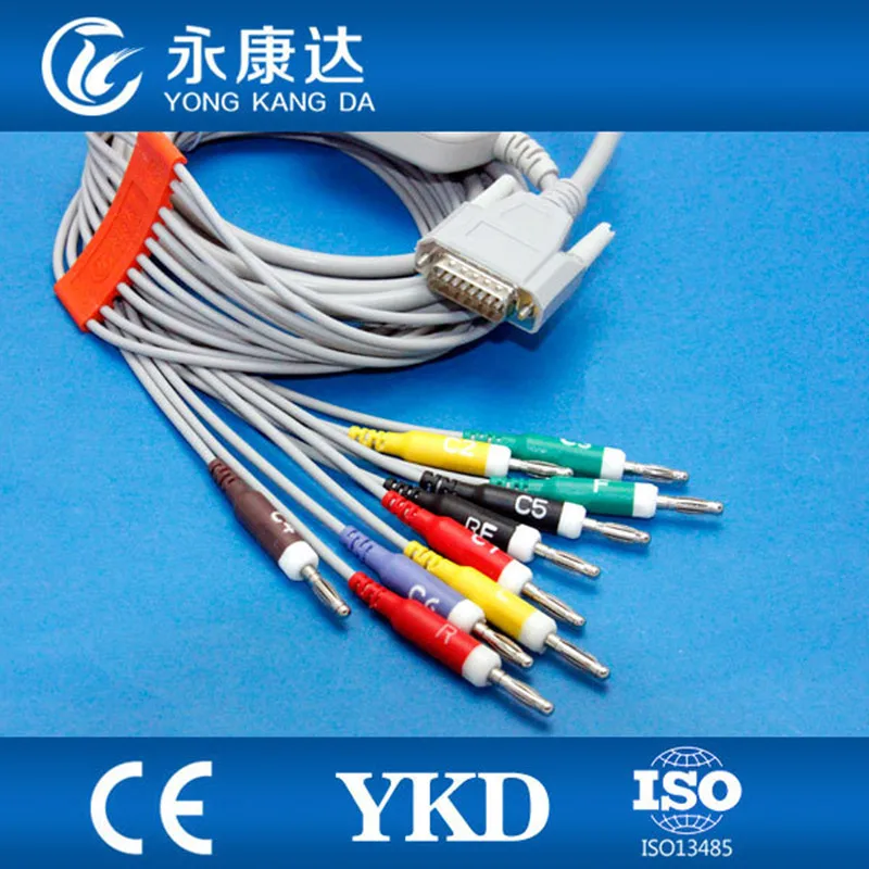 12 проводов ekg кабель с бананом 4 0 для Nihon kohden|cable 12|cable forcable lead |