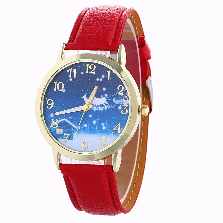 Модные Повседневное Для женщин кварцевые наручные часы кожаный Женские