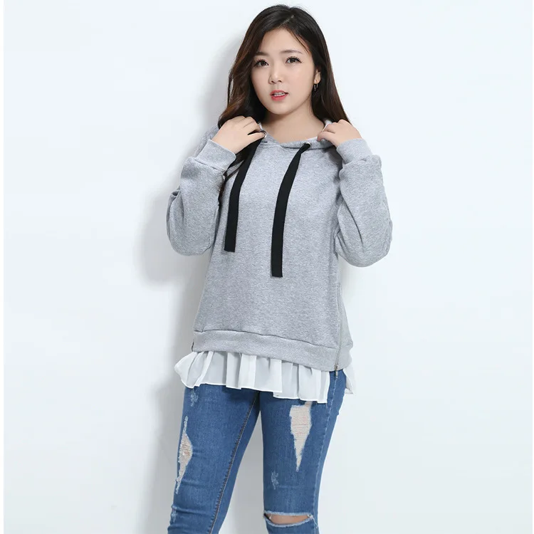 

2018 Cotton Fleece Full Long Real New Panda Sweatshirt Women Moletom Feminino And Winter Fund Korean Hair Paper Even Woman