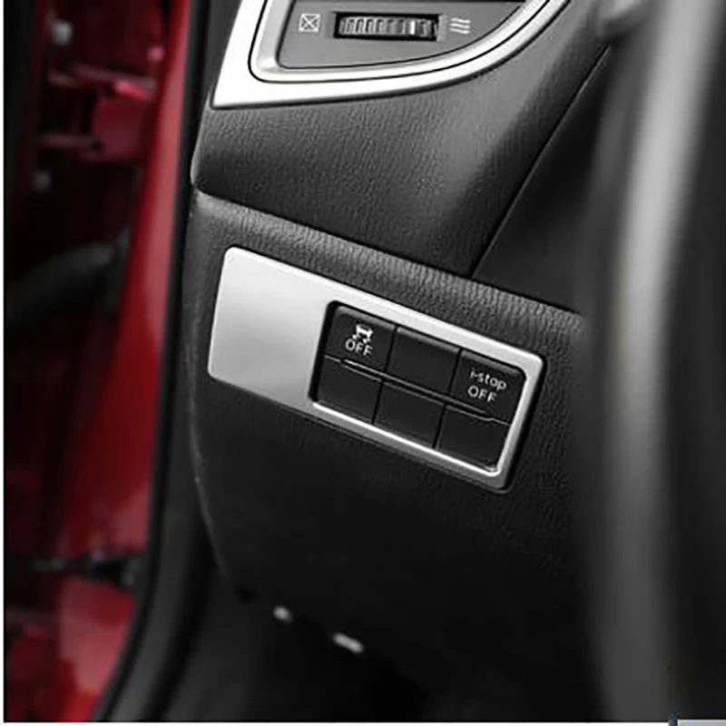 Автомобильный Стайлинг Переключатель консоли i-stop крышка кнопки для Mazda 3 Axela 2014 2015