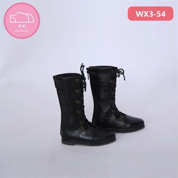 WX3-54 Black Обувь для BJD куклы высокие сапоги игрушечная мини-кукла обувь 1/3 для LM supia BJD куклы длина WX3-54 8,5 см кукла 2 цвета аксессуары - Цвет: WX3-54 Black