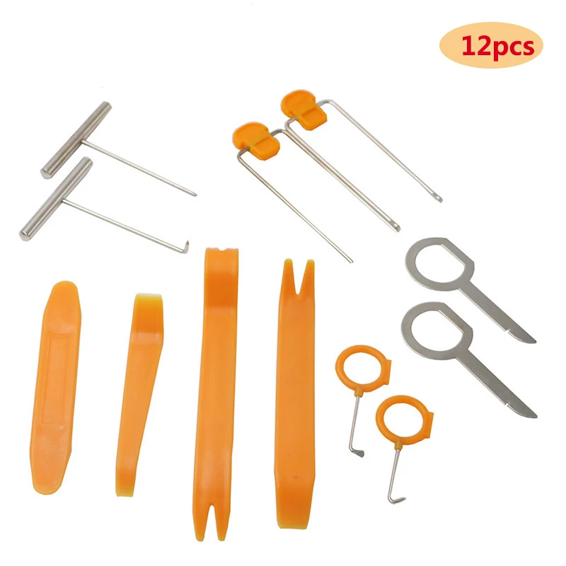 12 шт. набор инструментов для снятия шума|Автомобильные радиоприемники| |