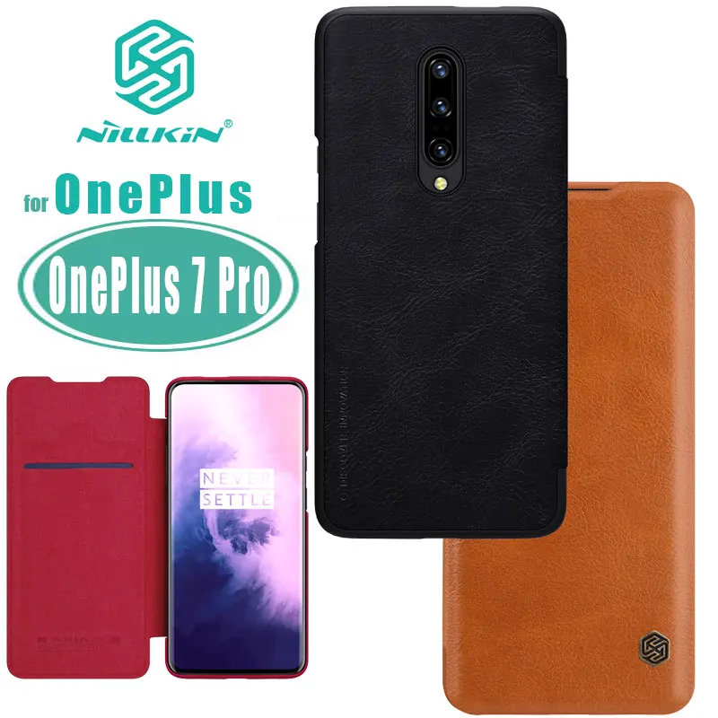Чехол 7 Pro для OnePlus чехол NILLKIN Qin деловой кожаный чехол-книжка с отделением карт
