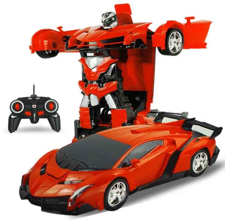 Электрический RC автомобиль спортивный Трансформация Робот игрушка