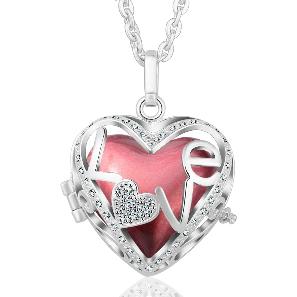 Цепочка с подвеской в виде сердца бола для беременных|chime ball|harmony bolacage pendant |