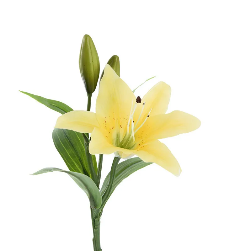 5 шт./лот искусственная лилия цветок ПВХ шелковые искусственные цветы свадебный
