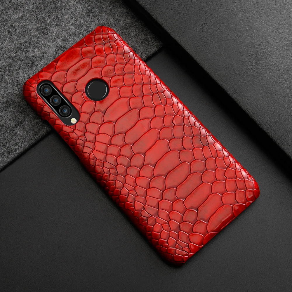 Высокое качество змеиная кожа чехол для huawei P20Lite Nova3E PC чехол идеально подходит для huawei P30Lite Nova4E чехол для телефона