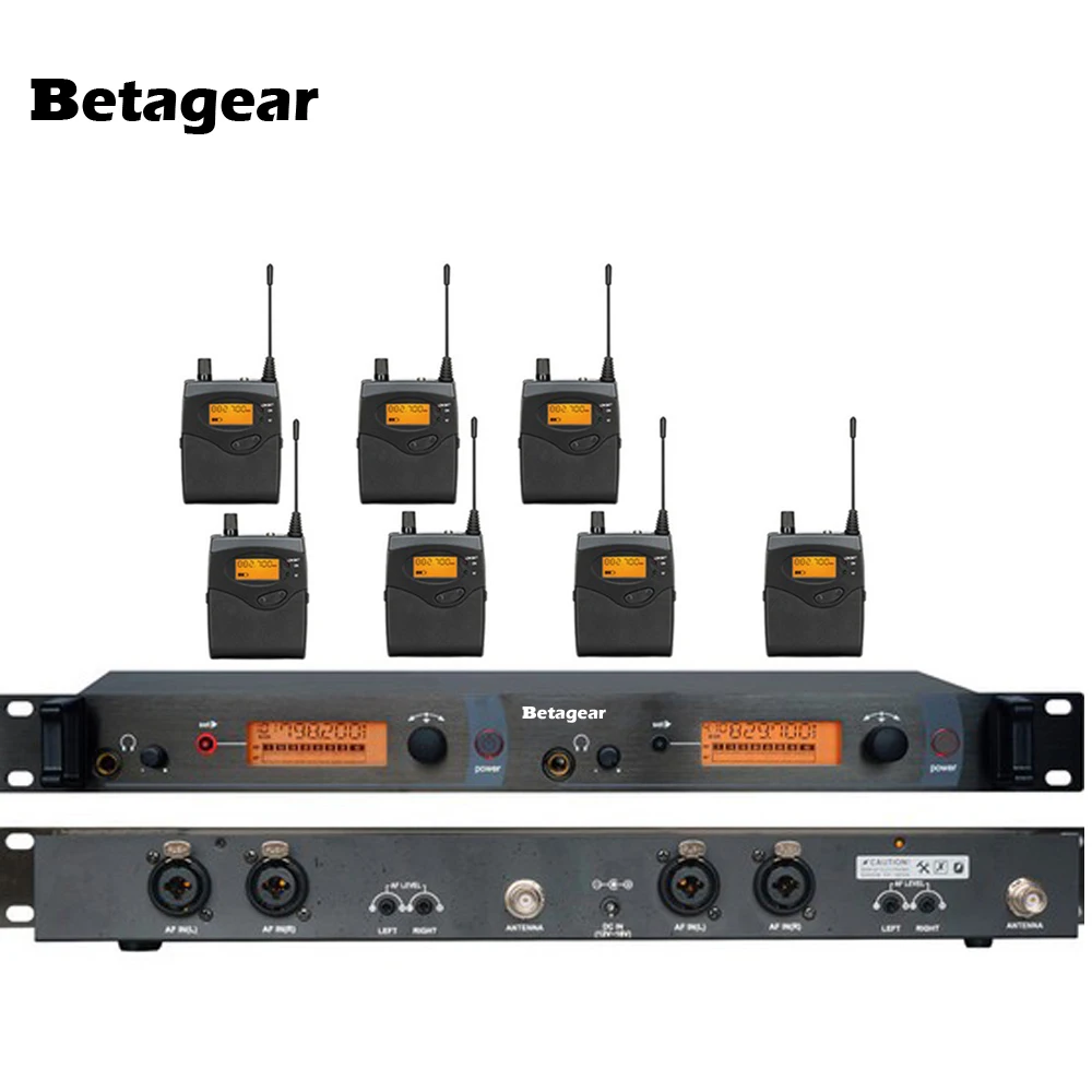 Система персонального монитора Betagear SR2050 7 приемников ушной монитор и приемник