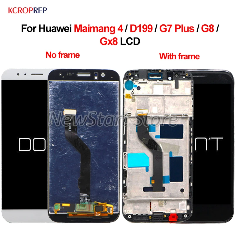 ЖК-дисплей с сенсорным экраном и дигитайзером в сборе для Huawei Maimang 4 G7 Plus D199 G8 Gx8 5
