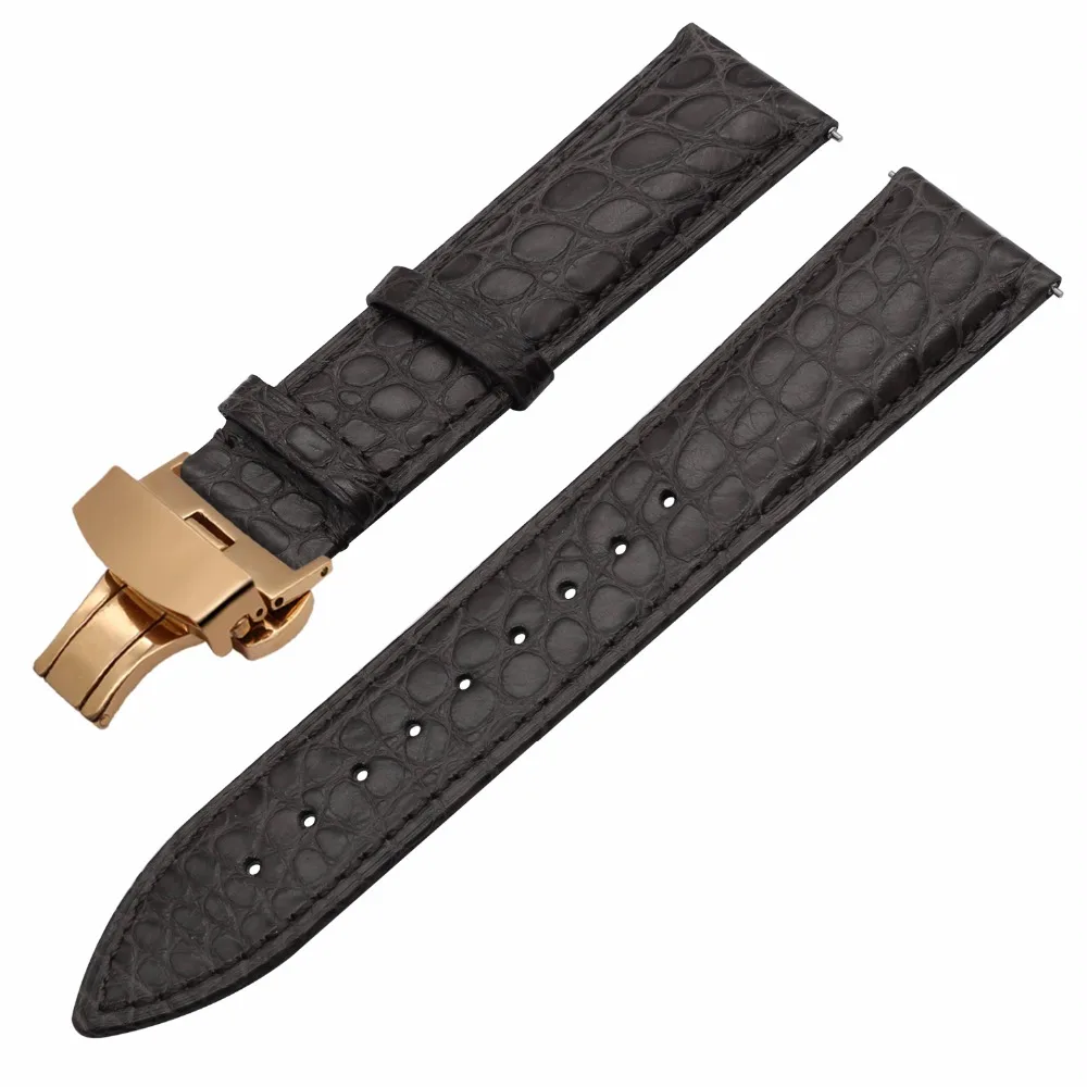 Ремешок для часов из натуральной кожи аллигатора 18 мм 20 22 Breitling Avenger Montbriliant Super Ocean
