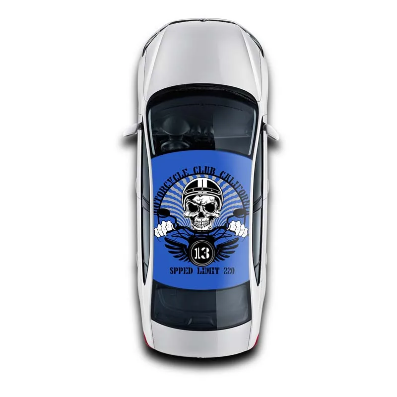 Новый дизайн наклейки для автомобиля обертывания Съемная графика печать крыши