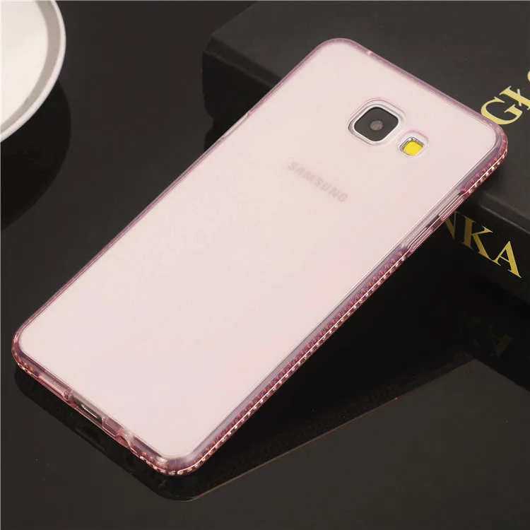 Pink Роскошный алмаз мягкий TPU чехол для samsung Galaxy A3 A5 A7 J3 J5 J7 S6 S7 край S8 S9 плюс Grand Prime Чехлы для крышки Fundas - Цвет: Pink