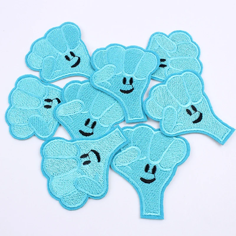 5 шт./лот вышитая искусственная железная наклейка для пришивания в кулак