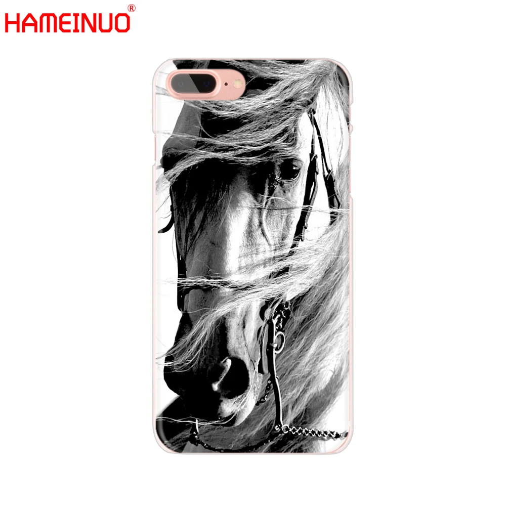 HAMEINUO чехол для сотового телефона с рисунком лошади животного iphone X 8 7 6 4 4s 5 5s SE 5c 6s