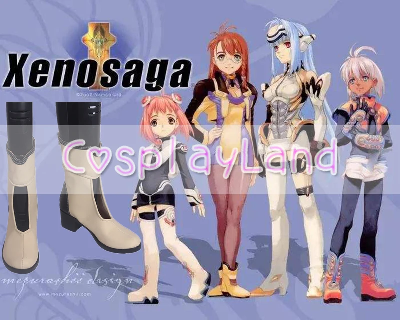 XenoSaga I Shion Uzuki Vector Cosplay Shoes Boots Cosplay Costume Accessories For Women Shoes Custom Made Halloween Party Shoes