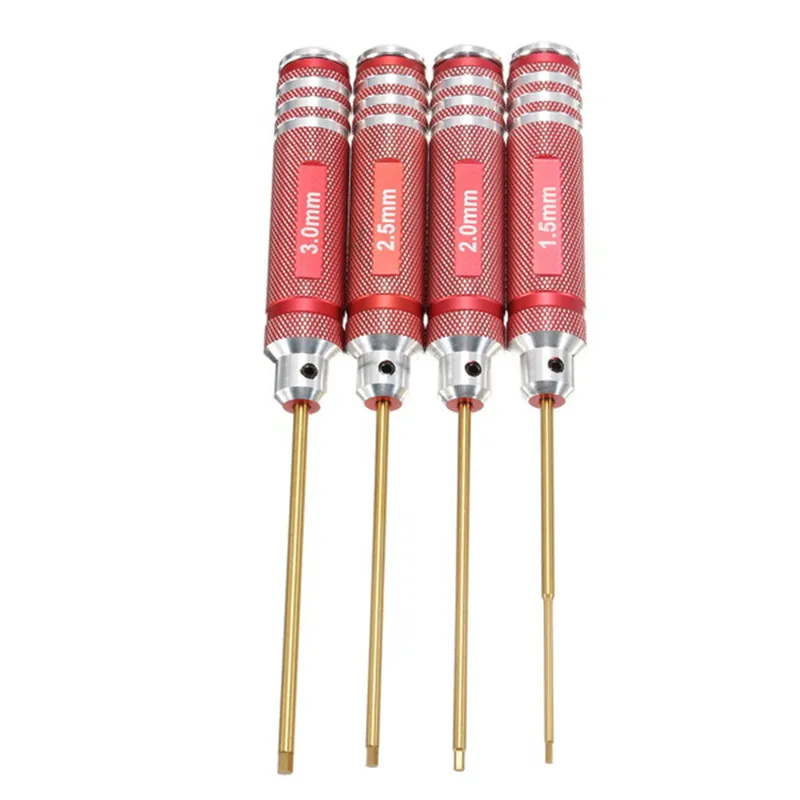 4Pcs AZLRC ONERC Hex Driver HSS titanium H1.5/H2.0/H2.5/H3 Tool Set Red For RC Drones FPV Quadcopter Installation Repair DIY | Игрушки и