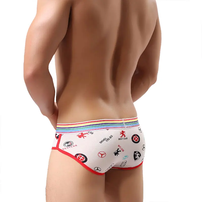 Сексуальный мужской принт Супермена трусы нижнее белье мягкие мужские Calzoncillos