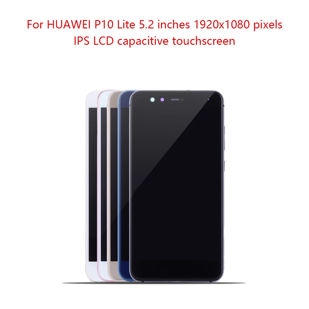 5 2 &quotОригинал для HUAWEI P10 Lite LCD сенсорный экран с рамкой дигитайзер Замена P1