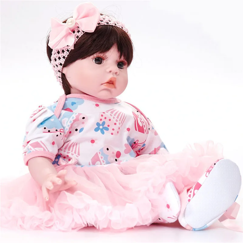 LEOOFU 50 см 20 дюймов bebe Кукла реборн Реалистичная мягкая силиконовая reborn игрушка
