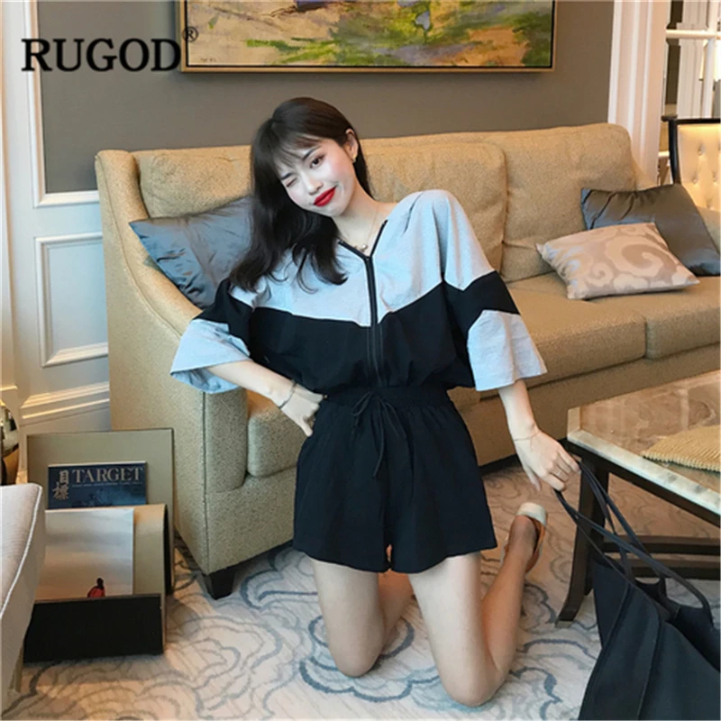 RUGOD 2019 Новое поступление женские Свободные Комбинезоны приталенные с высокой