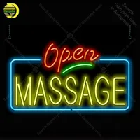 Neon Sign for Massage Open neon Light Sign Business Display  glass Tubes Handcrafted Fill Gas Neon Signs for Room Custom nein
