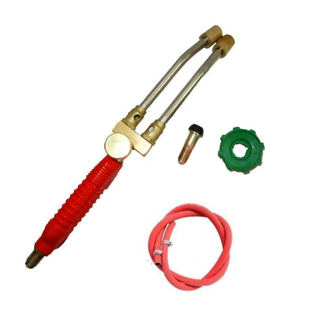 Dual Nozzle Blowtorch Welding Gun Propane Liquefied Petroleum Gas Welder Flamethrower with Hose 350a 500a gas welding gun shunt connecting rod insulation cover bent pipe nozzle gas welding gun accessories welder gun parts