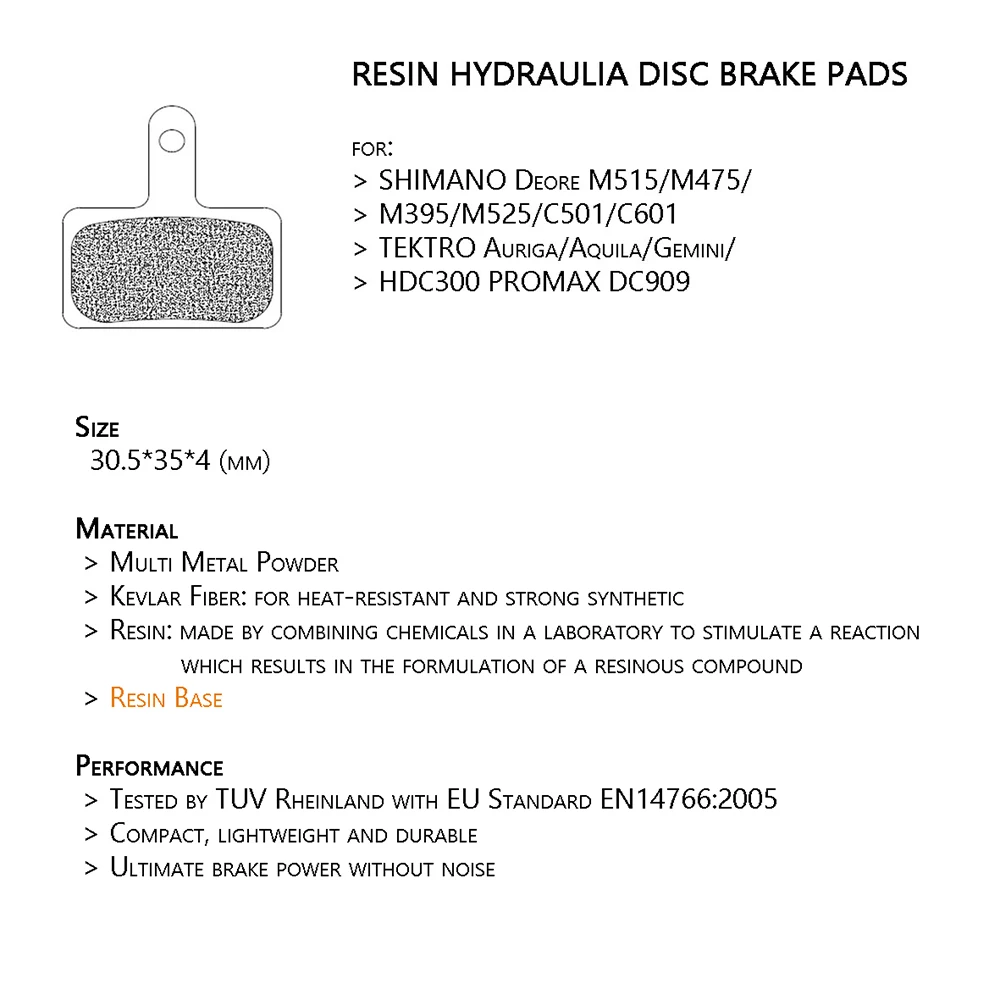 10 пар полуметаллических велосипедных дисковых тормозных колодок для Shimano M315 M375 M395 M416 M447 M486 M515 M525 M575 Orion Auriga Pro