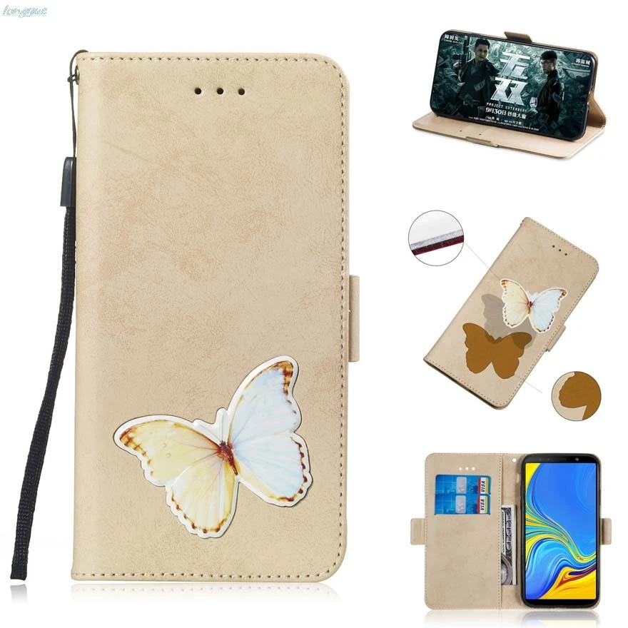 Флип чехол для samsung Galaxy A7 2018 SM A750GN/DS A750F кожаный A 7 A750F/DS s Funda|Чехлы-портмоне| |