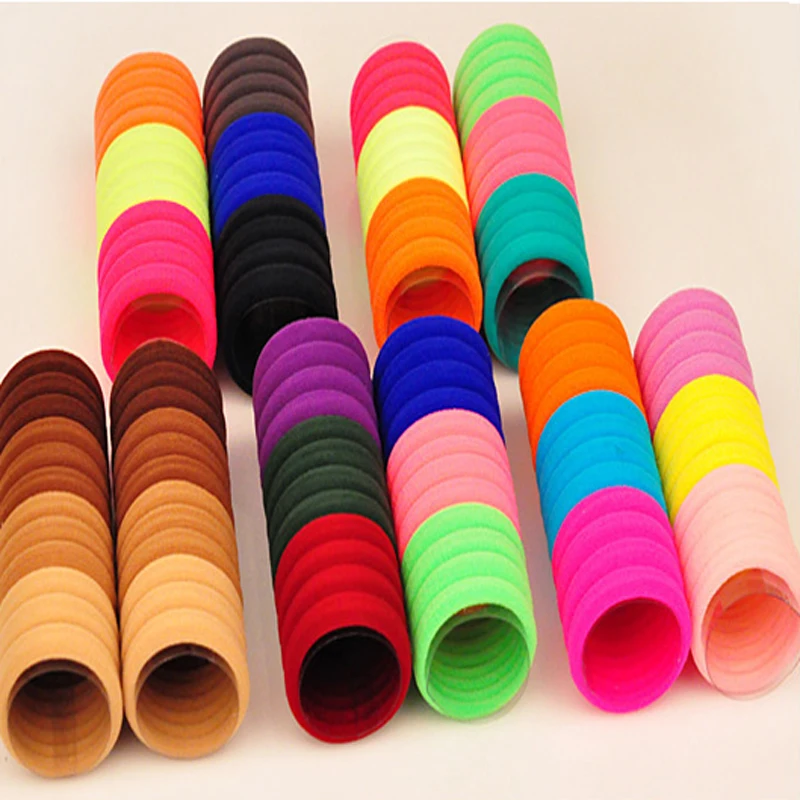 30 шт. ярких флуоресцентных цветных держателей для волос высокие резинки Детские