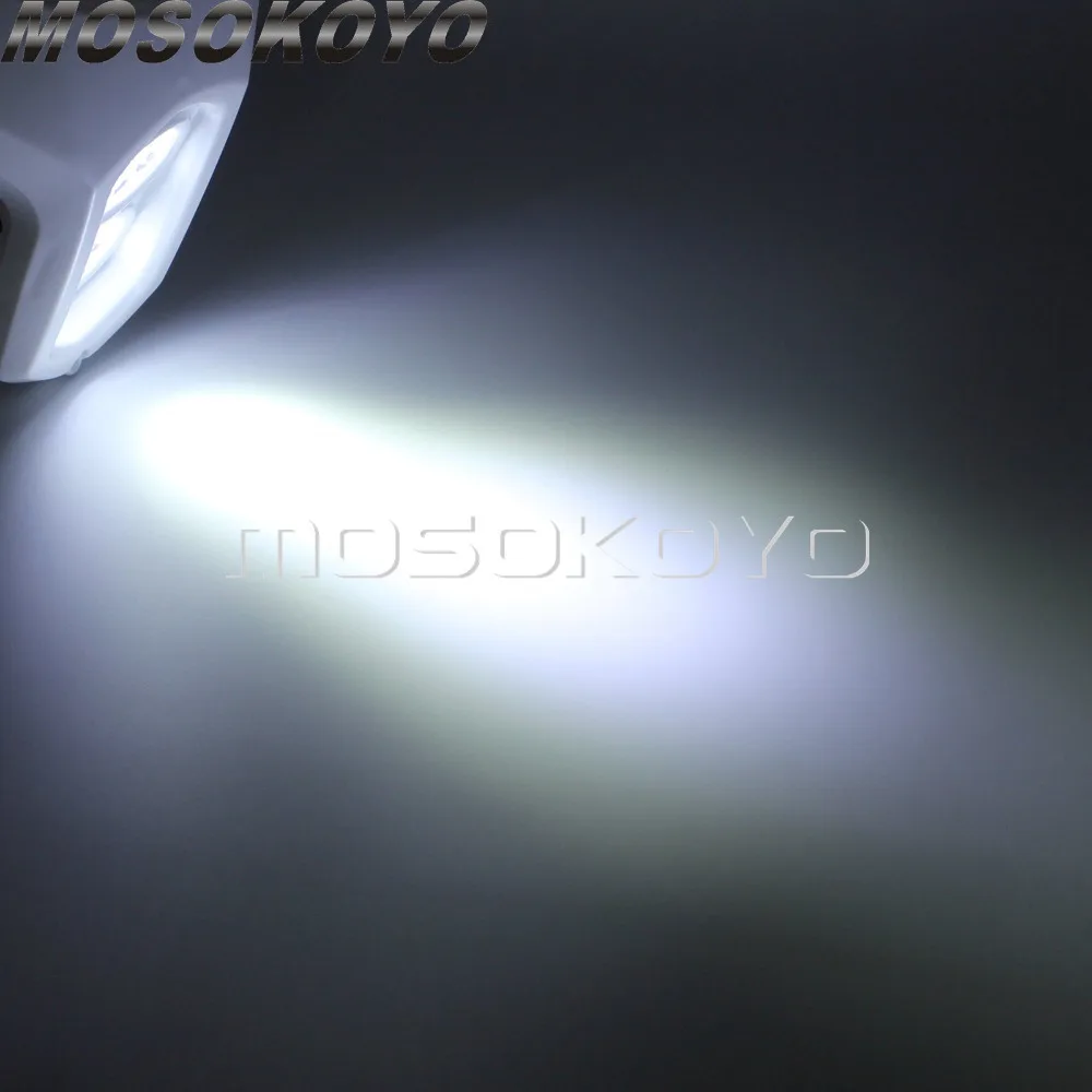 Двойная яркая светодиодная передняя фара для мотоциклов Honda Kawasaki Gas Suzuki |