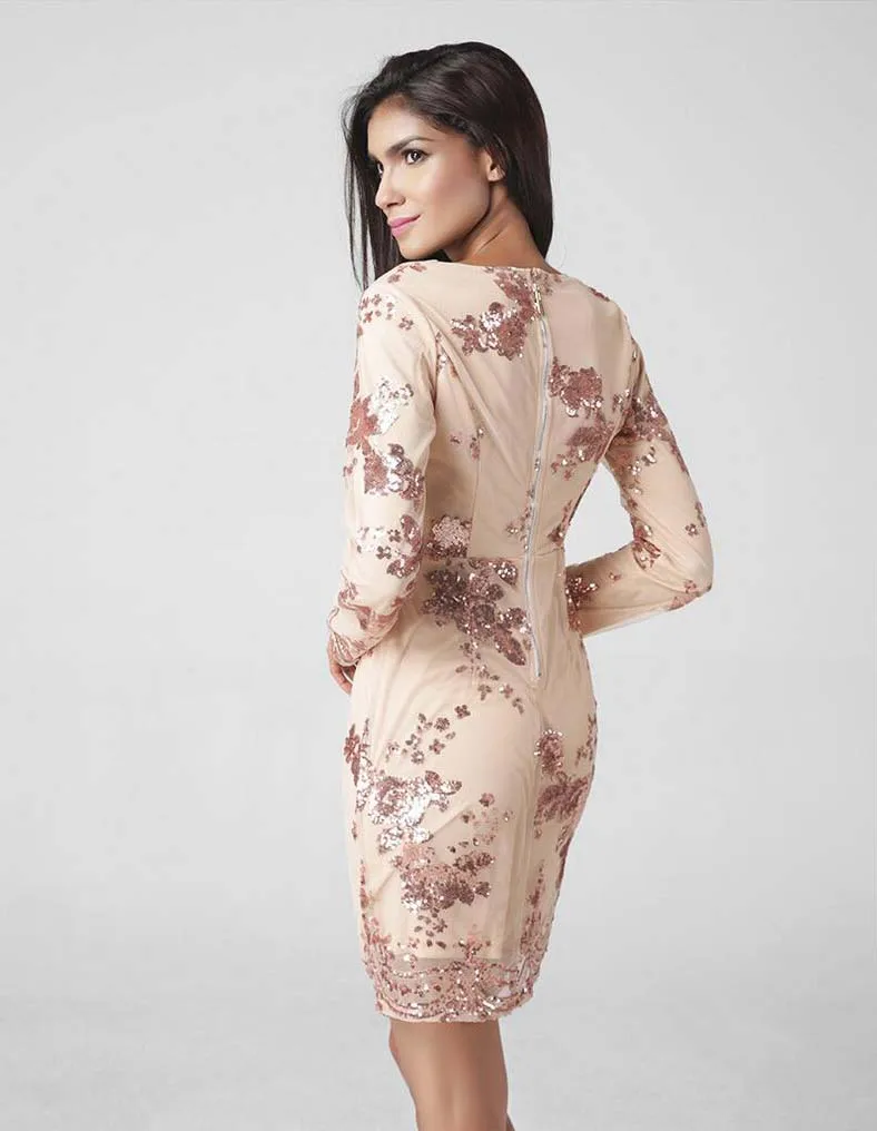 Винтаж платье полный рукавом весна платья женские блестками | Женская одежда