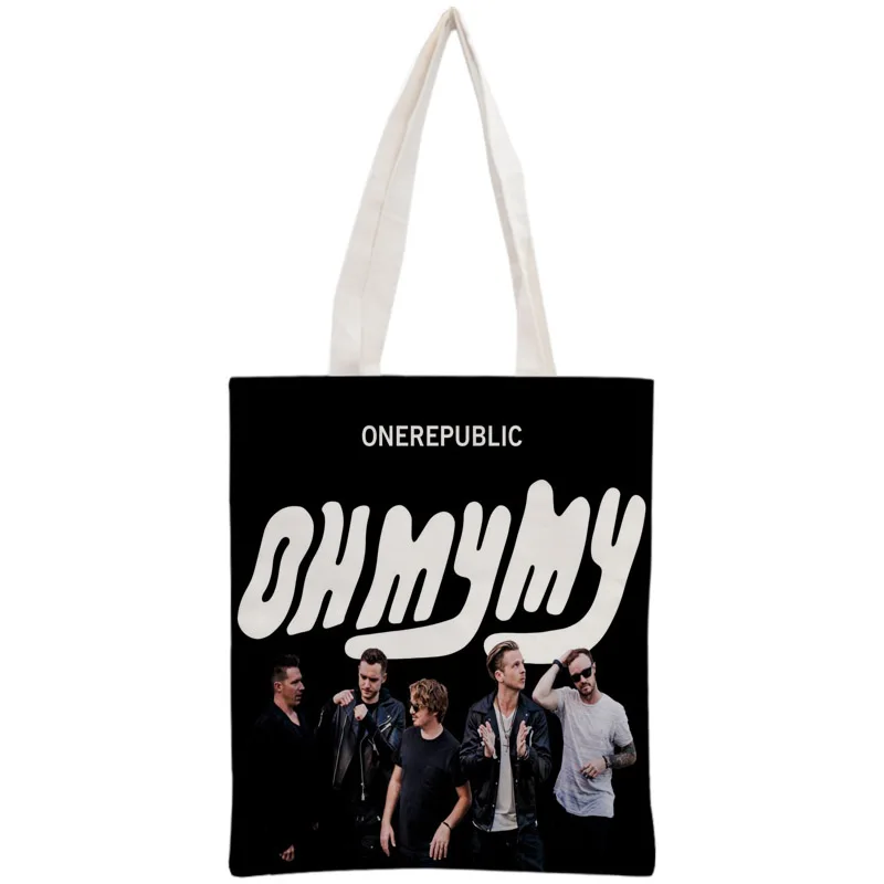 Пользовательская Сумка-тоут OneRepublic многоразовая сумка женская через плечо