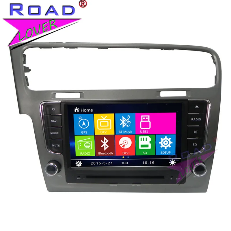 Автомобильный медиацентр TOPNAVI Wince 6 0 2 Din 8 дюймов DVD плеер авторадио для VW Golf 7 2013