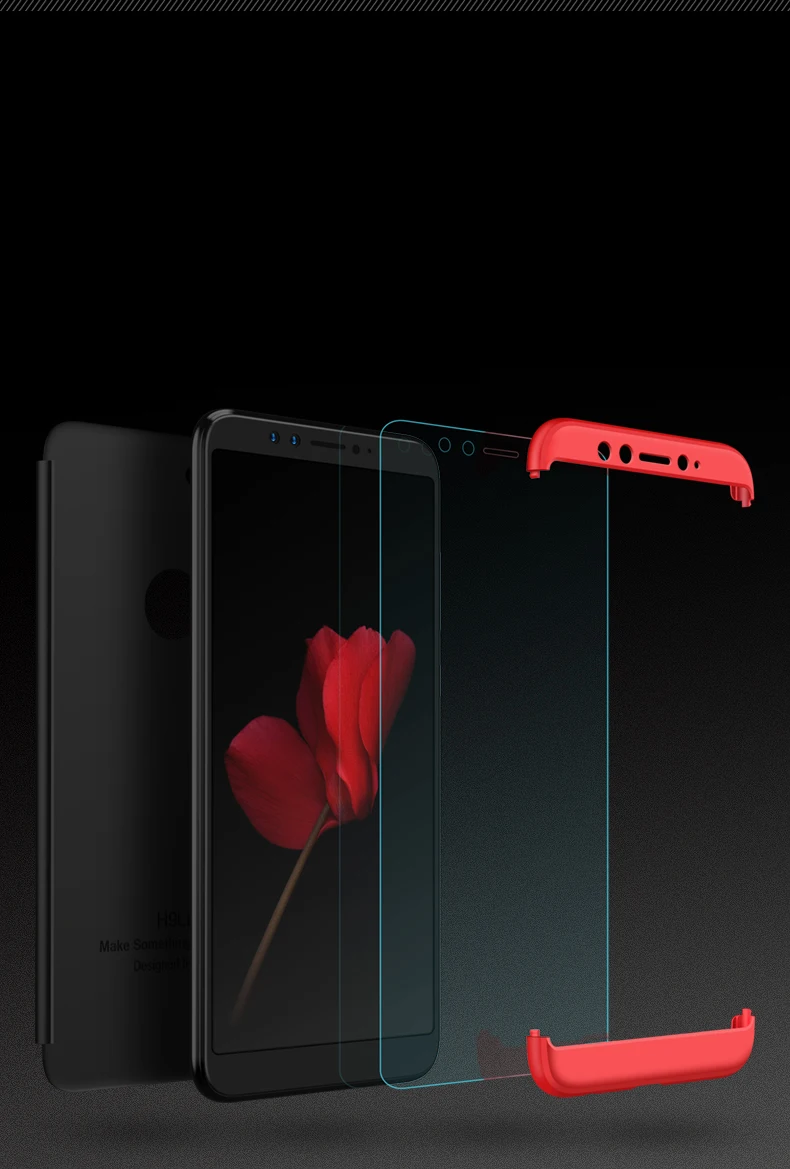Huawei Honor 9 Lite жесткий чехол 360 градусов Полная Защита задняя крышка ударопрочный чехол для huawei Honor 9 Lite чехол+ стеклянная пленка