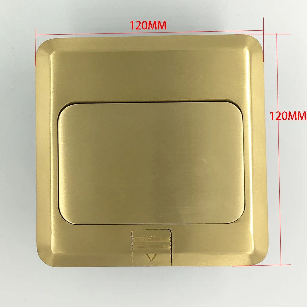 All Copper Panel EU Standard Pop Up Floor Socket Electrical Outlet With USB Port | Обустройство дома