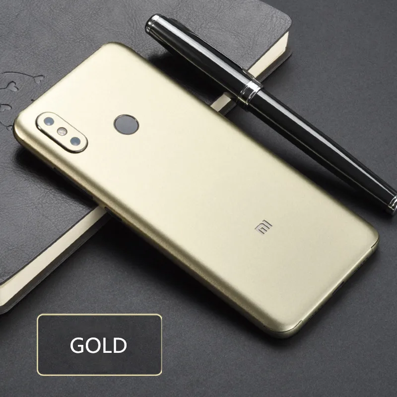 Gold Наклейка конфетного цвета, чехол для Xiaomi mi6 mi6X mi8 8SE Xiaomi Note3, Защитная пленка для льда - Цвет: Gold
