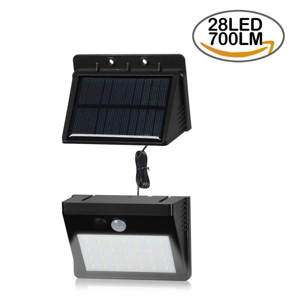 T SUNRISE 28LED наружный настенный светильник с отделяемой солнечной панелью