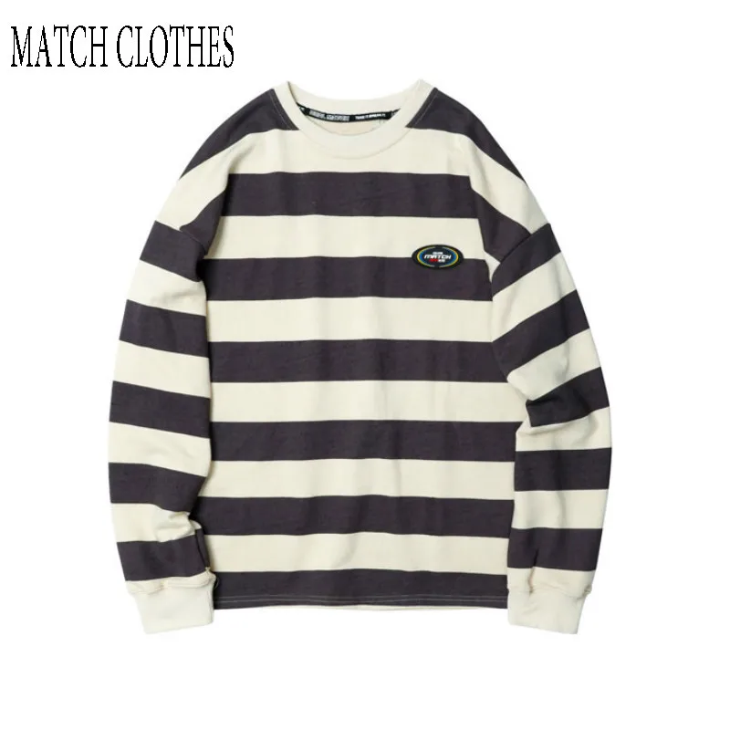 

2019 Men Harajuku Hip Hop Hoodie Striped Pullover Sweatshirts Hoodies Casual Sweatshirt Tops Fashion Male Streetwear