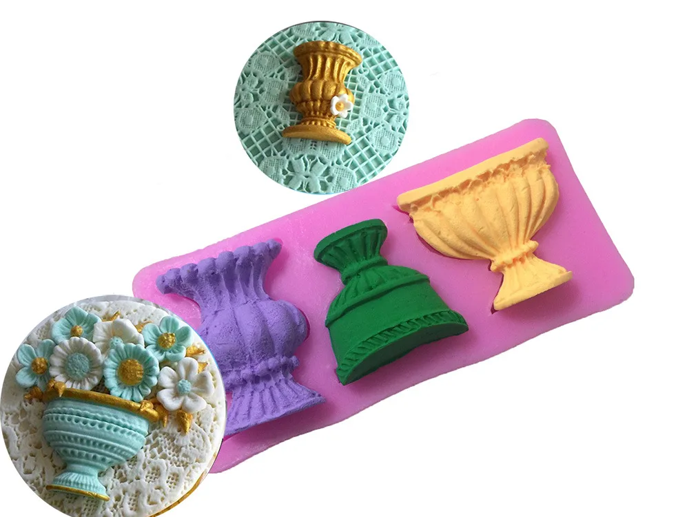 1 шт. силиконовая форма для торта в форме вазы помадки желе конфеты Шоколадное